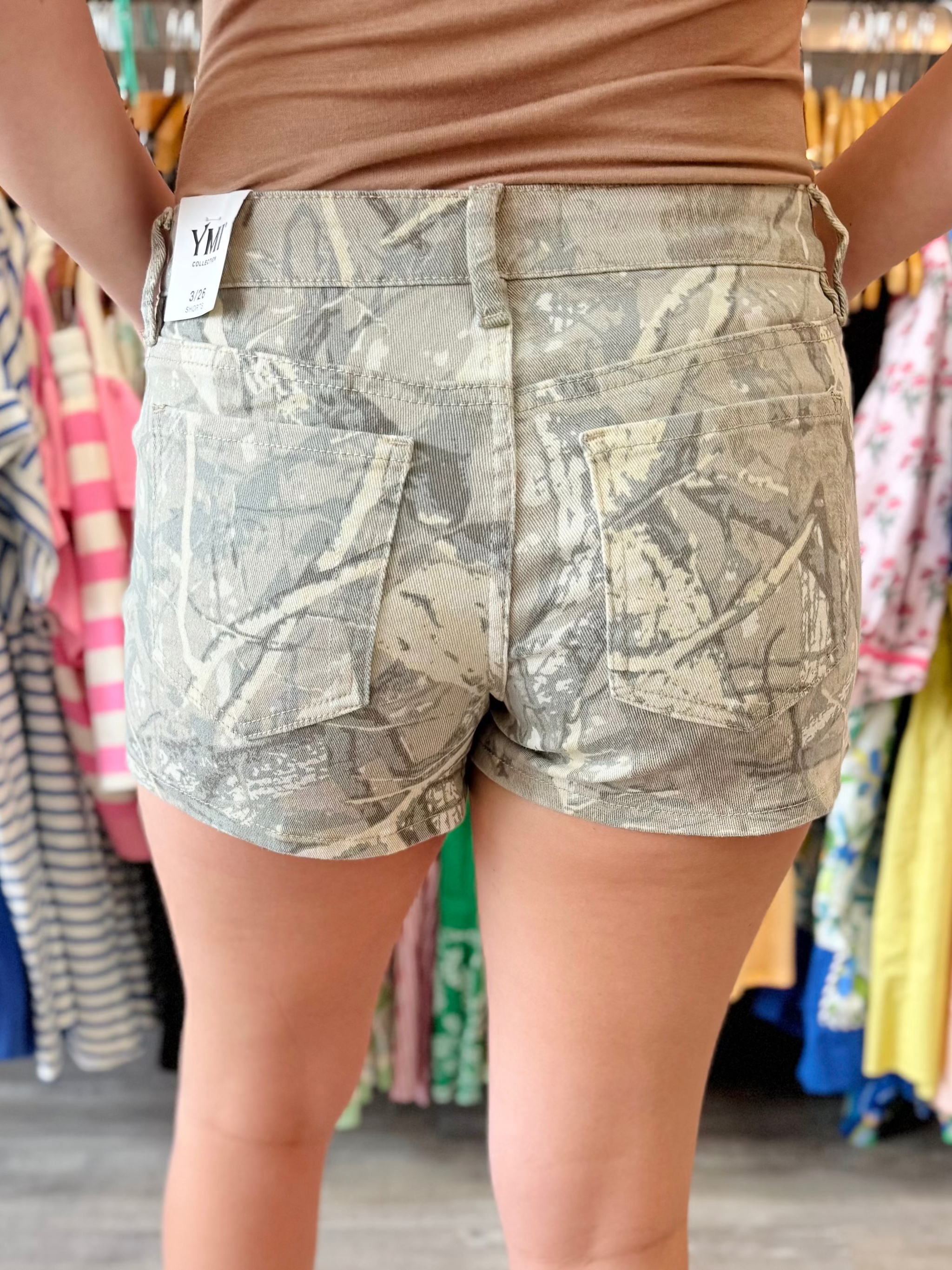 Tree Camo Denim Shorts – Krush The Runway