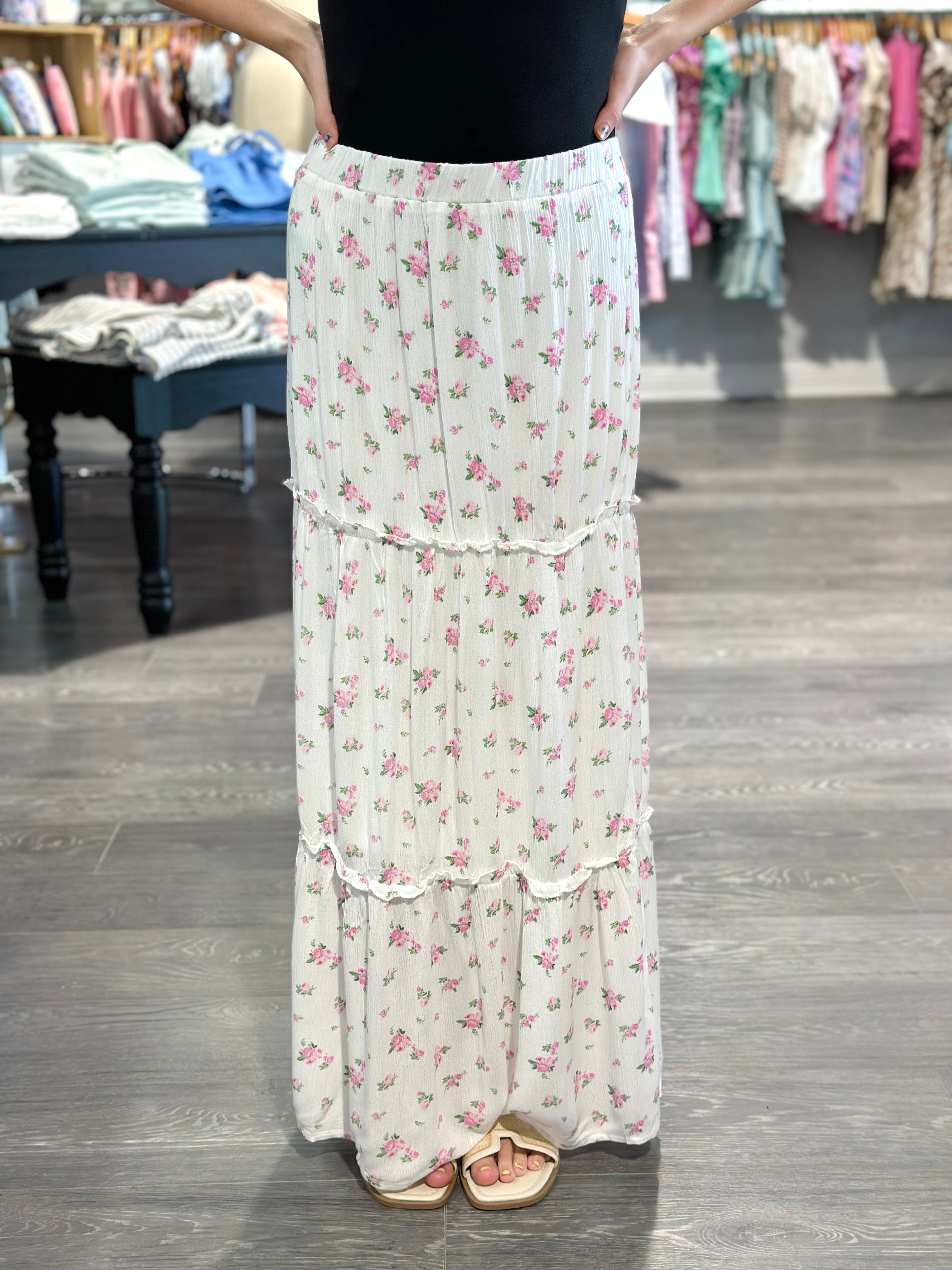 Floral Maxi Skirt – Krush The Runway