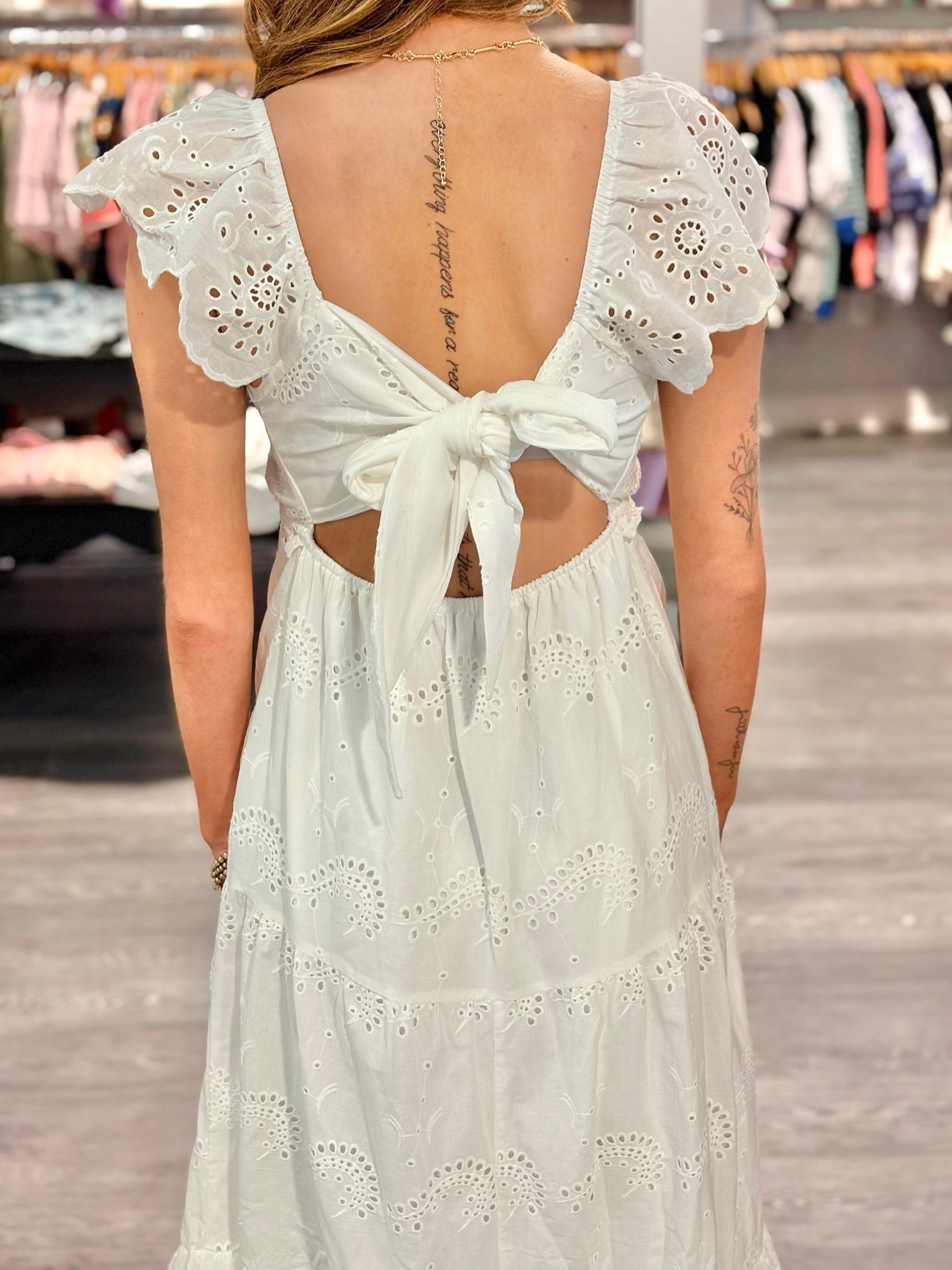 lace eyelet maxi dress Coast Eyelet Tiered Maxi Dress PRIVILEGE MEDIUM