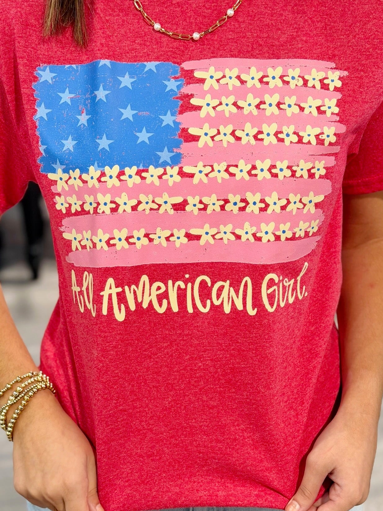 All American Girl Graphic Tee – Krush The Runway